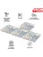 Kendinden Yapışkanlı Renkli Kabuki Desenli Pvc Karo 30X30 cm (33 Adet) 3m2 2