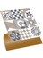 Kendinden Yapışkanlı Karma Kahve Desenli Pvc Karo 30X30 cm (33 Adet) 3m2 1