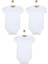 %100 Pamuklu Çıtçıtlı Kısa Kol Bebek Body 3lü Set Unisex 1