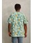 Oversize Baskılı Bisiklet Yaka T-Shirt - Mint Yeşili 2