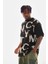 Baskılı Oversize T-Shirt - Siyah 3