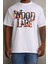 Baskılı Oversize T-Shirt - Beyaz 1