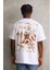 Baskılı Oversize T-Shirt - Beyaz 2