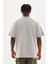 Baskılı Oversize T-Shirt - Gri 2