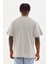 Baskılı Oversize T-Shirt - Gri 2
