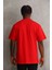 Baskılı Oversize T-Shirt - Kırmızı 2