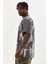 Baskılı Oversize T-Shirt - Füme 4