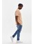 Baskılı Oversize T-Shirt - Bej 3