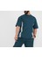 Oversize Yanları Şeritli T-Shirt - Cam Göbeği 2