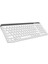 KB-BT90 Beyaz/gri Bluetooth+ 2.4ghz Telefon Tablet Standlı Şarjlı Q Mac/win/android/ıos Uyum 1