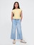 Kız Çocuk Mavi High Rise Stride Wide-Leg Ankle Jean Pantolon 1