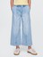 Kız Çocuk Mavi High Rise Stride Wide-Leg Ankle Jean Pantolon 4