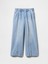 Kız Çocuk Mavi High Rise Stride Wide-Leg Ankle Jean Pantolon 5