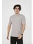 Bisiklet Yaka Slim Fit T-Shirt- Taş 1