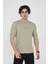 Bisiklet Yaka Slim Fit T-Shirt- Açık Yeşil 1