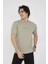 Bisiklet Yaka Slim Fit T-Shirt- Açık Yeşil 2