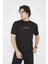 Bisiklet Yaka Slim Fit T-Shirt- Siyah 2