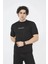 Bisiklet Yaka Slim Fit T-Shirt- Siyah 3