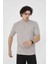 Bisiklet Yaka Slim Fit T-Shirt- Boyalı Gri 5