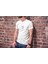 Bisiklet Yaka Baskılı Oversize T-Shirt - Beyaz 1
