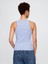 Kadın Mavi Gap Logo Fitilli Halter Yaka Atlet 5