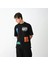 Bisiklet Yaka Baskılı Oversize T-Shirt - Siyah 3