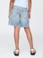 Kız Çocuk Mavi Düşük Bel Stride Denim Bermuda Şort 3