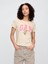 Kadın Bej Disney Minnie Mouse Gap Logo T-Shirt 1