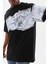 Bisiklet Yaka Baskılı Oversize T-Shirt - Siyah 4