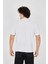 Jakar Kumaş Slim Fit T-Shirt - Beyaz 3