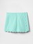 Kız Çocuk Yeşil Keten Pamuk Karışımlı Şort 4
