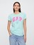 Kadın Yeşil Disney Minnie Mouse Gap Logo T-Shirt 1