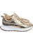 Gold Hakiki Deri Krokodil Desen Comfort Taban Sneaker 1