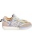 Mavi Hakiki Deri Desenli Comfort Taban Bağcıklı Sneaker 1