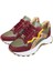 Yeşil Hakiki Deri Bordo Garnili Comfort Taban Bağcıklı Sneaker 4