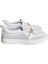 Beyaz Hakiki Deri Taşlı Toka Detaylı Ultra Hafif Sneaker 1