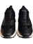 Siyah Hakiki Deri Süet Comfort Taban Sneaker 3