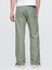 Erkek Yeşil Keten Karışımlı 90's Loose Herringbone Pantolon 4