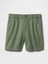 Erkek Bebek Haki Keten Pamuk Karışımlı Şort 3