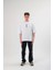 Bisiklet Yaka Baskılı Oversize T-Shirt - Beyaz 1