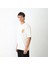 Bisiklet Yaka Baskılı Oversize T-Shirt - Beyaz 1