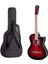 XC-120RD Kaliteli Akustik Gitar Gül Klavye Sap Ayarlı 4/4 Full set 3