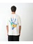 Bisiklet Yaka Baskılı Oversize T-Shirt - Beyaz 5