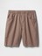 Erkek Kahverengi Keten Şort 2