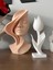 Beyaz Lale Dekoratif Biblo Yapay Lale Çiçek Dekoratif Obje 18 cm 4