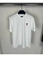 Bisiklet Yaka Baskılı Oversize T-Shirt - Beyaz 3