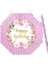 Happy Birthday Pinyata Pembe Güllü 42 cm + Sopası 1