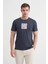 Bisiklet Yaka Siyah Erkek T-Shirt 4165 5