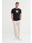 Bisiklet Yaka Siyah Erkek T-Shirt 4165 1
