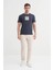 Bisiklet Yaka Siyah Erkek T-Shirt 4165 4